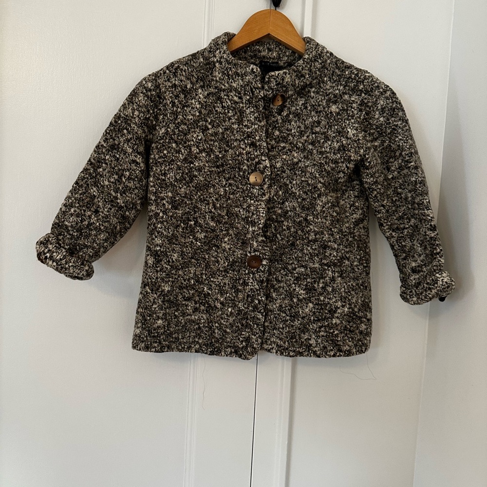 Anne Klein Gray and Black Pea Coat
